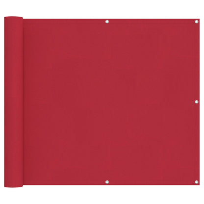 vidaXL Balcony Screen Red 100 x 1000 cm Oxford Fabric