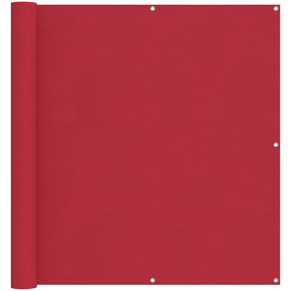 vidaXL Balcony Screen Red 110 x 200 cm Oxford Fabric