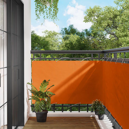 vidaXL Balcony Screen Orange 100 x 300 cm Oxford Fabric