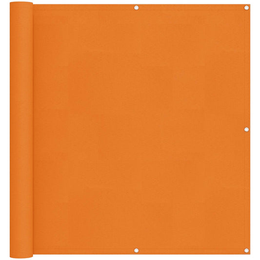 vidaXL Balcony Screen Orange 110 x 200 cm Oxford Fabric