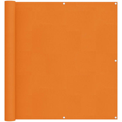 vidaXL Balcony Screen Orange 110 x 500 cm Oxford Fabric