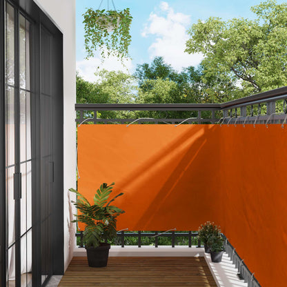 vidaXL Balcony Screen Orange 110 x 800 cm Oxford Fabric
