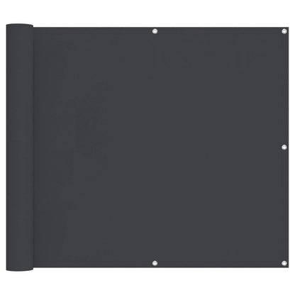 vidaXL Balcony Screen Black 100 x 400 cm Oxford Fabric