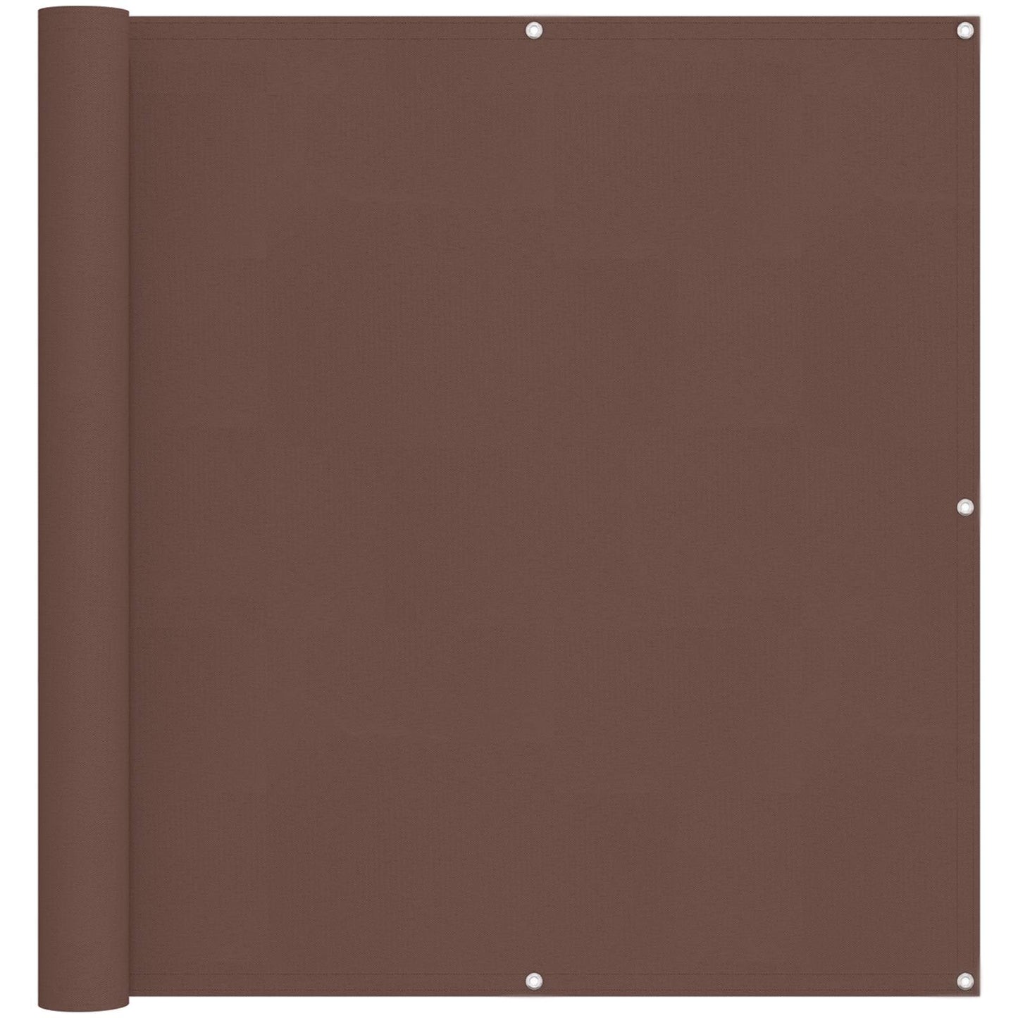 vidaXL Balcony Screen Brown 110 x 500 cm Oxford Fabric