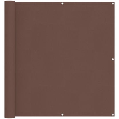 vidaXL Balcony Screen Brown 110 x 500 cm Oxford Fabric
