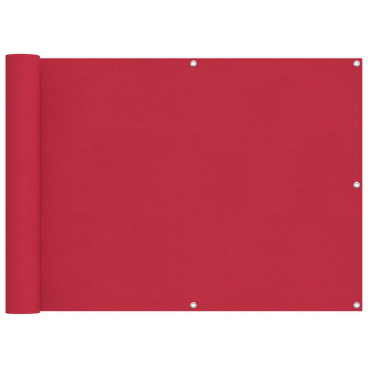 vidaXL Balcony Screen Burgundy 75 x 300 cm Oxford Fabric