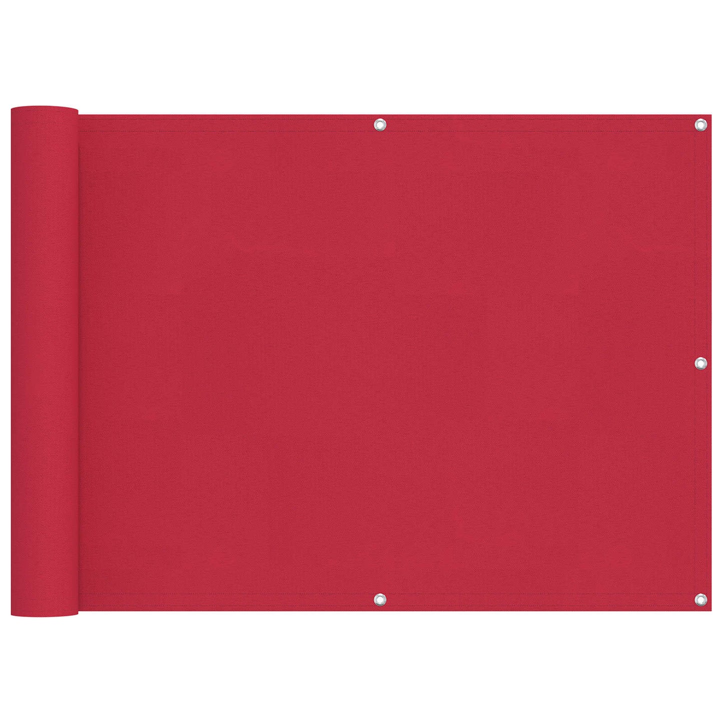 vidaXL Balcony Screen Burgundy 75 x 800 cm PU coated oxford alu