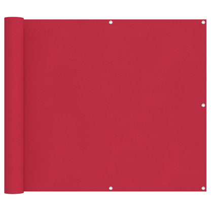 vidaXL Balcony Screen Burgundy 90 x 1000 cm PU coated oxford alu