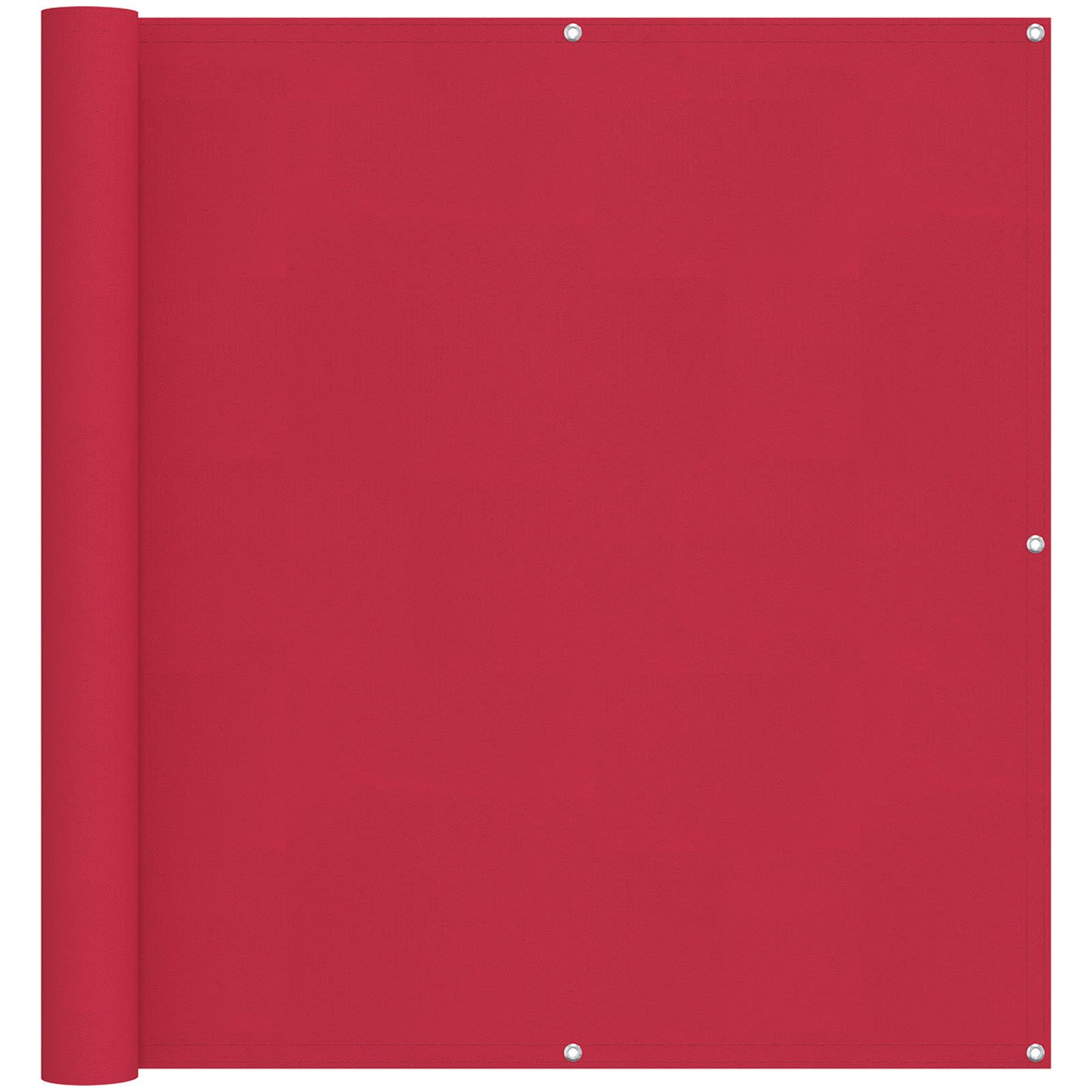 vidaXL Balcony Screen Burgundy 120 x 300 cm PU coated oxford alu