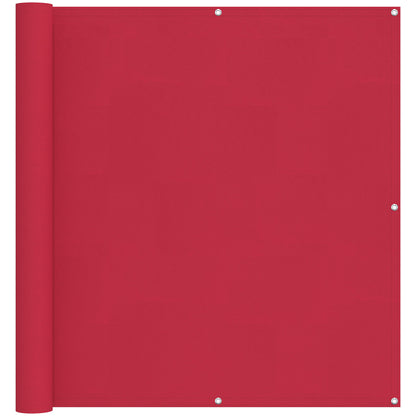 vidaXL Balcony Screen Burgundy 120 x 300 cm PU coated oxford alu