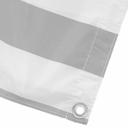 vidaXL Balcony Screen Light Grey and White 100 x 300 cm Oxford Fabric