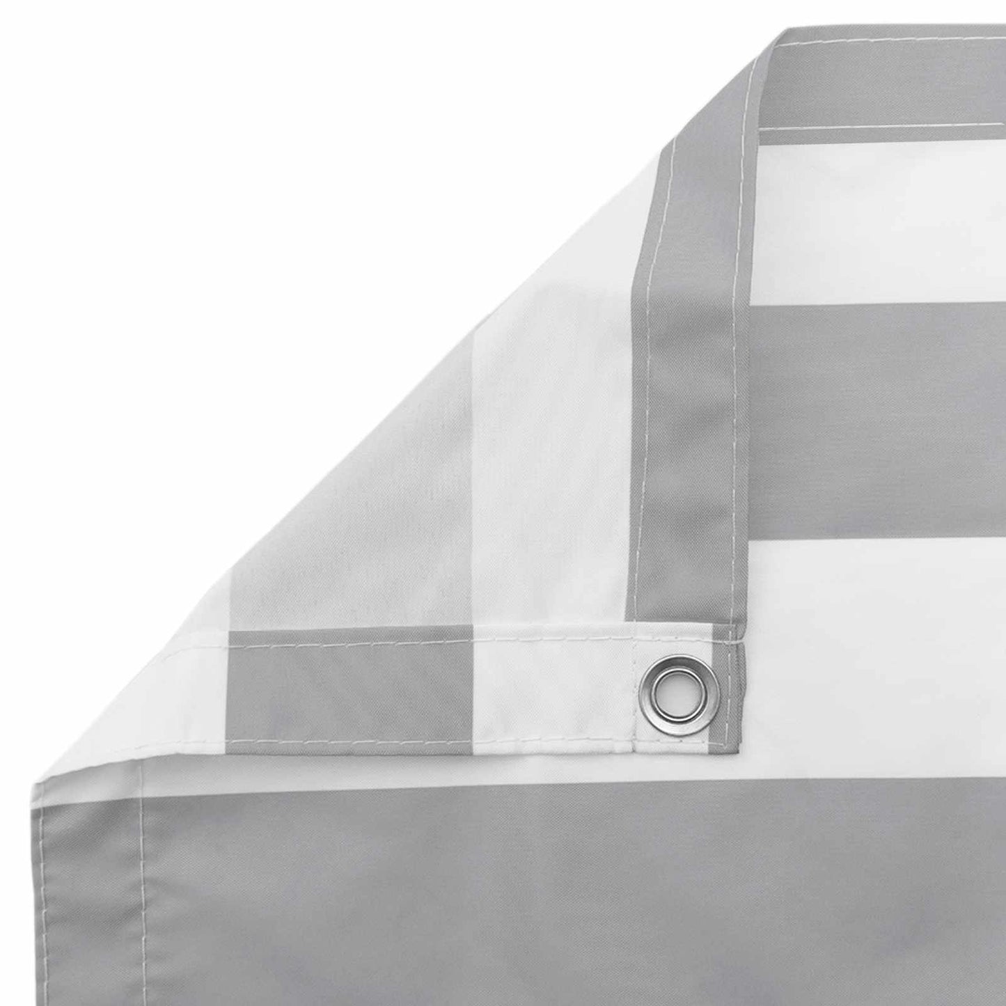 vidaXL Balcony Screen Light Grey and White 100 x 300 cm Oxford Fabric