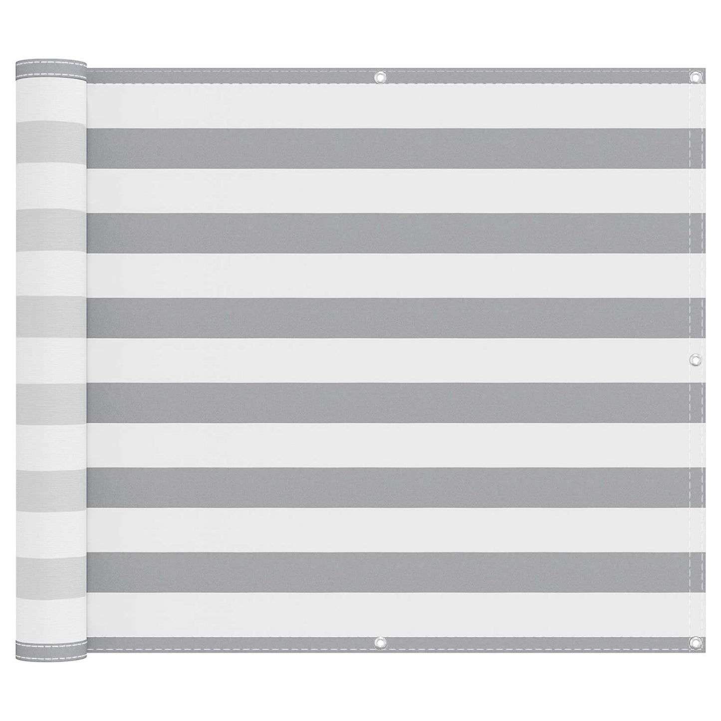 vidaXL Balcony Screen Light Grey and White 100 x 300 cm Oxford Fabric
