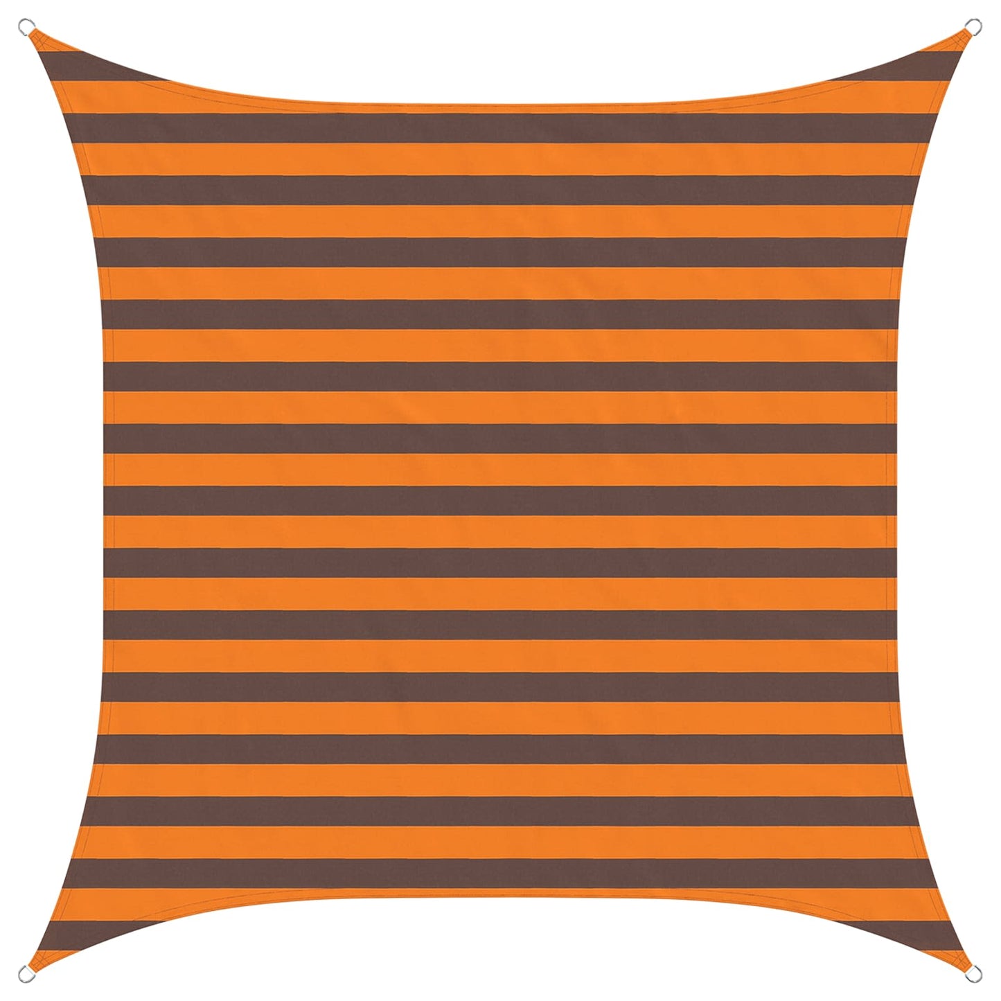 vidaXL Sun Shade Sail Orange and Brown 2 x 2 m 100% Polyester Oxford