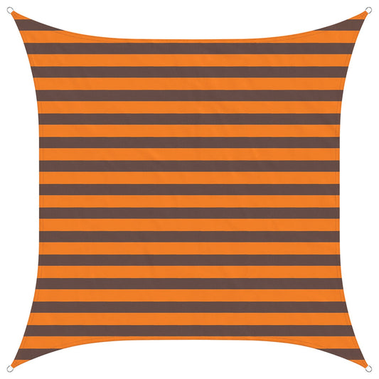 vidaXL Sun Shade Sail Orange and Brown 2 x 2 m 100% Polyester Oxford