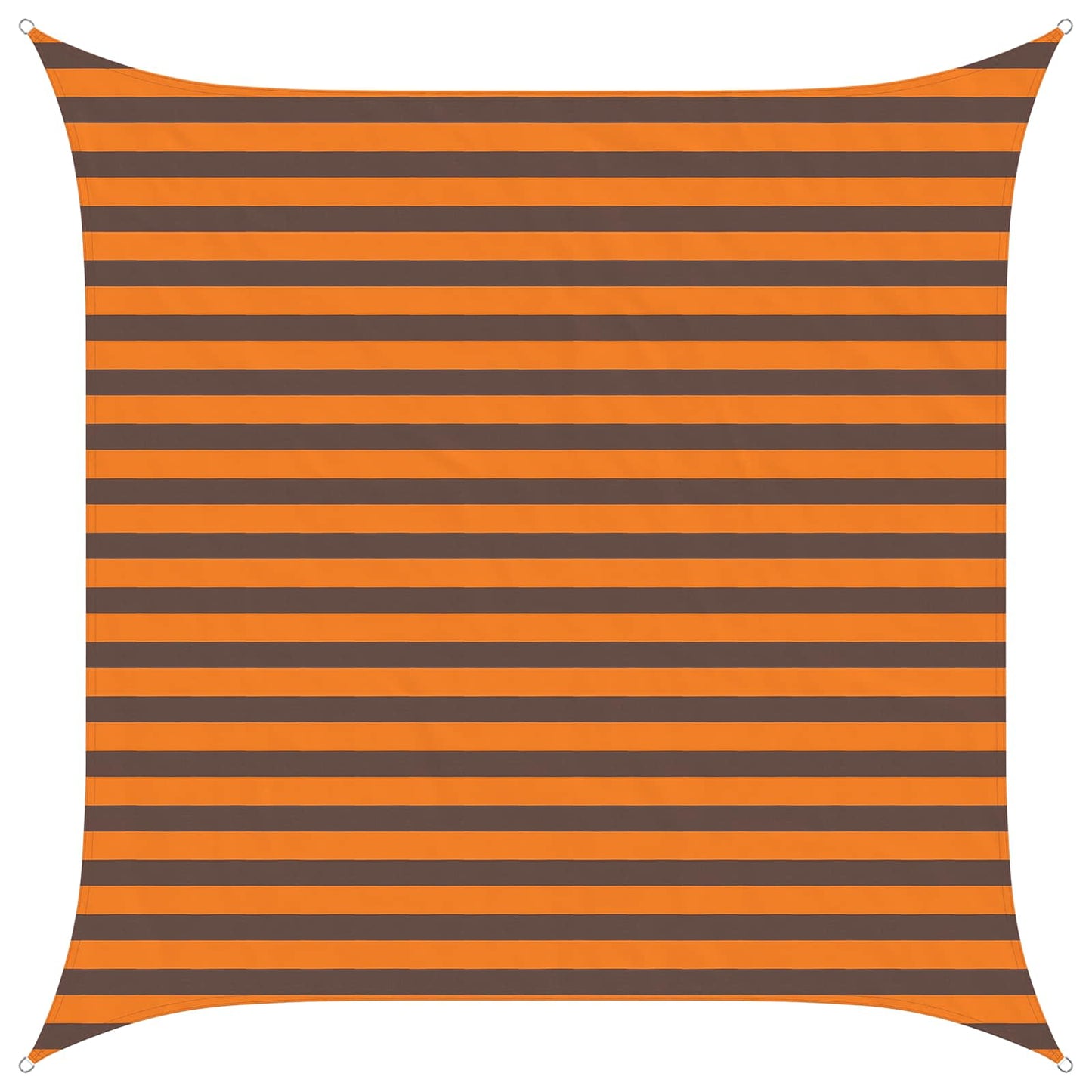 vidaXL Sun Shade Sail Orange and Brown 2.5 x 2.5 m