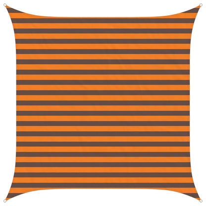 vidaXL Sun Shade Sail Orange and Brown 2.5 x 2.5 m