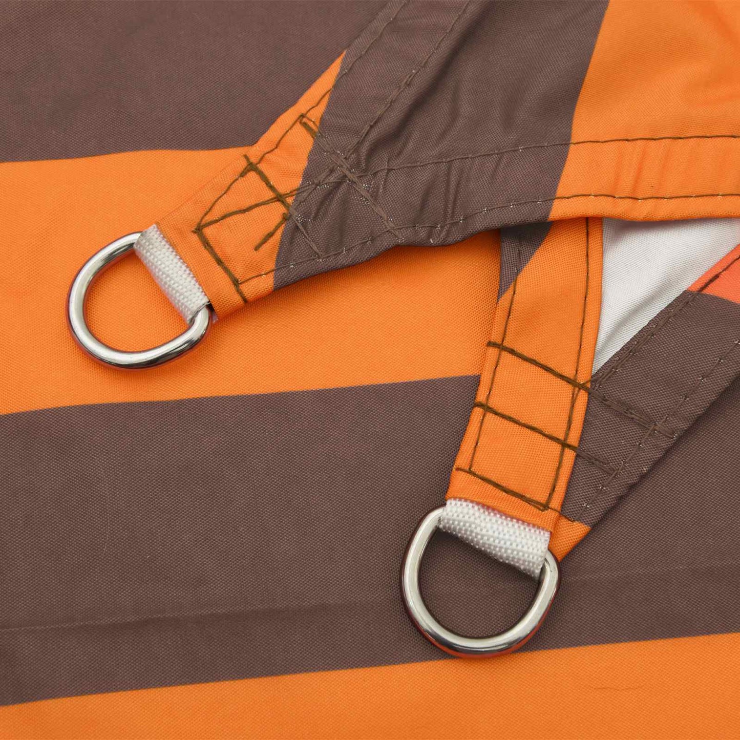 vidaXL Sun Shade Sail Orange and Brown 3 x 3 m 100% Polyester Oxford