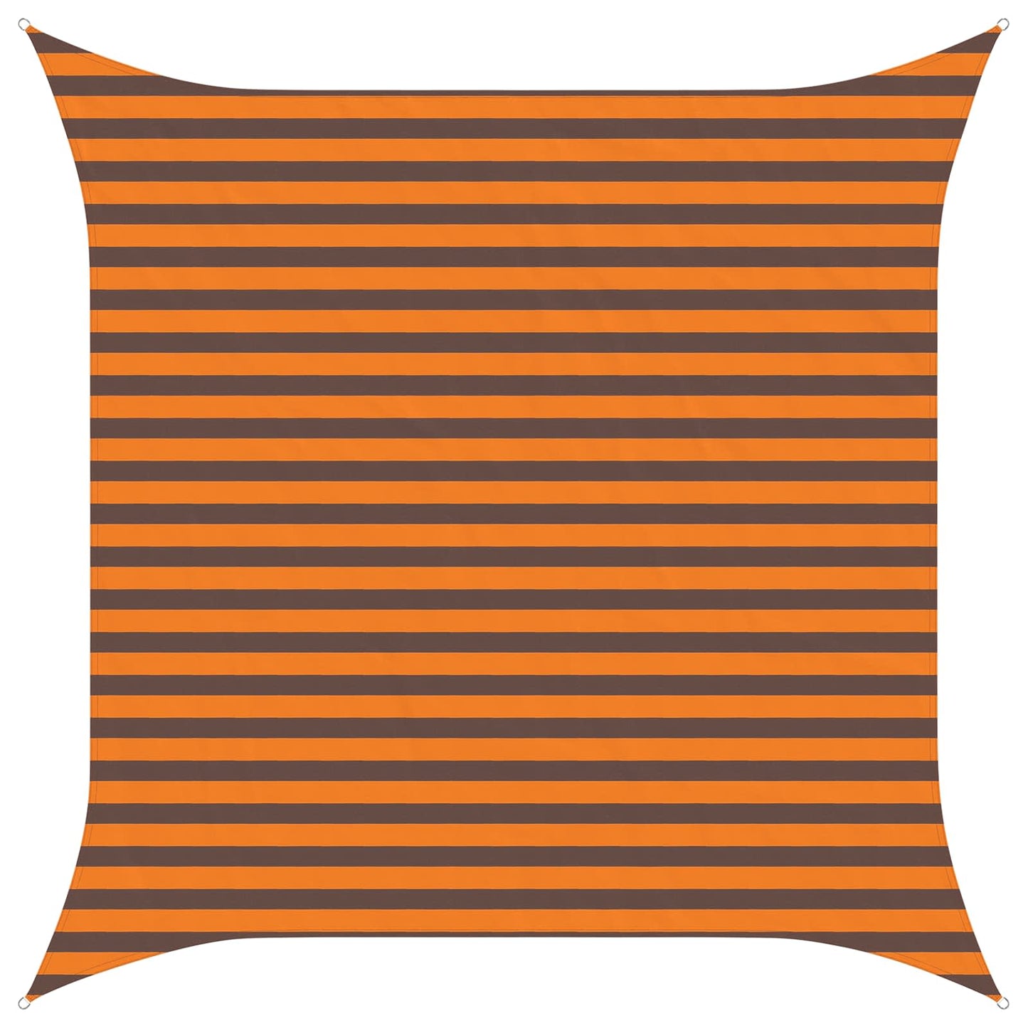 vidaXL Sun Shade Sail Orange and Brown 3 x 3 m 100% Polyester Oxford