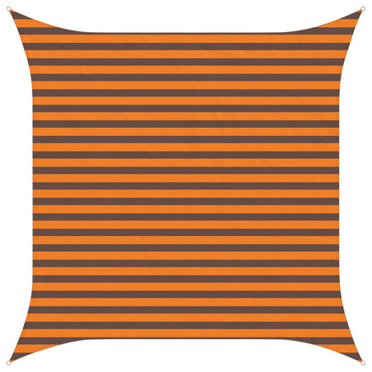 vidaXL Sun Shade Sail Orange and Brown 3 x 3 m 100% Polyester Oxford