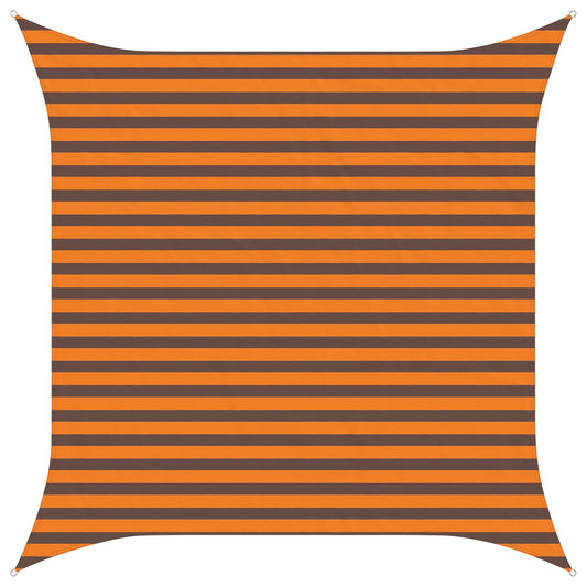 vidaXL Sun Shade Sail Orange and Brown 3 x 3 m 100% Polyester Oxford