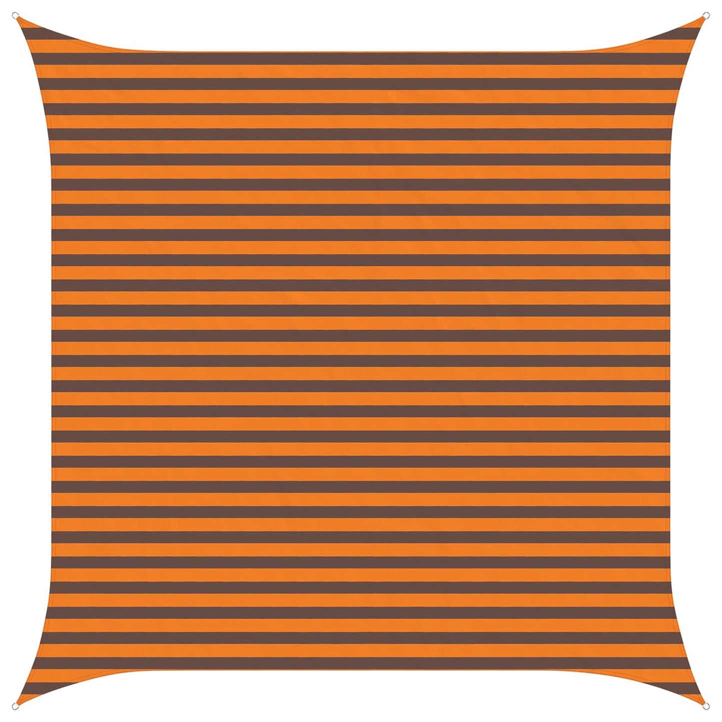 vidaXL Sun Shade Sail Orange and Brown 3.6 x 3.6 m