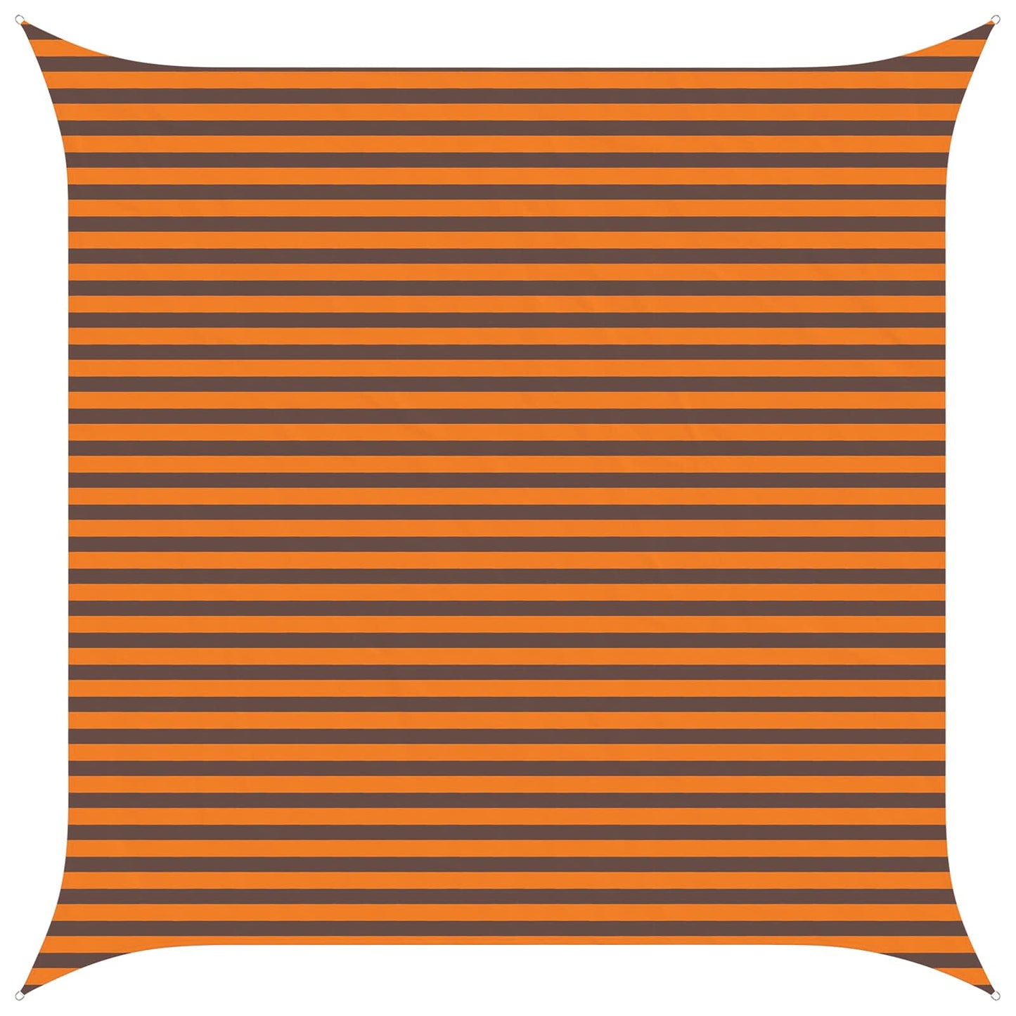 vidaXL Sun Shade Sail Orange and Brown 4 x 4 m 100% Polyester Oxford