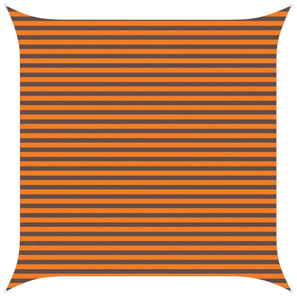 vidaXL Sun Shade Sail Orange and Brown 4 x 4 m 100% Polyester Oxford
