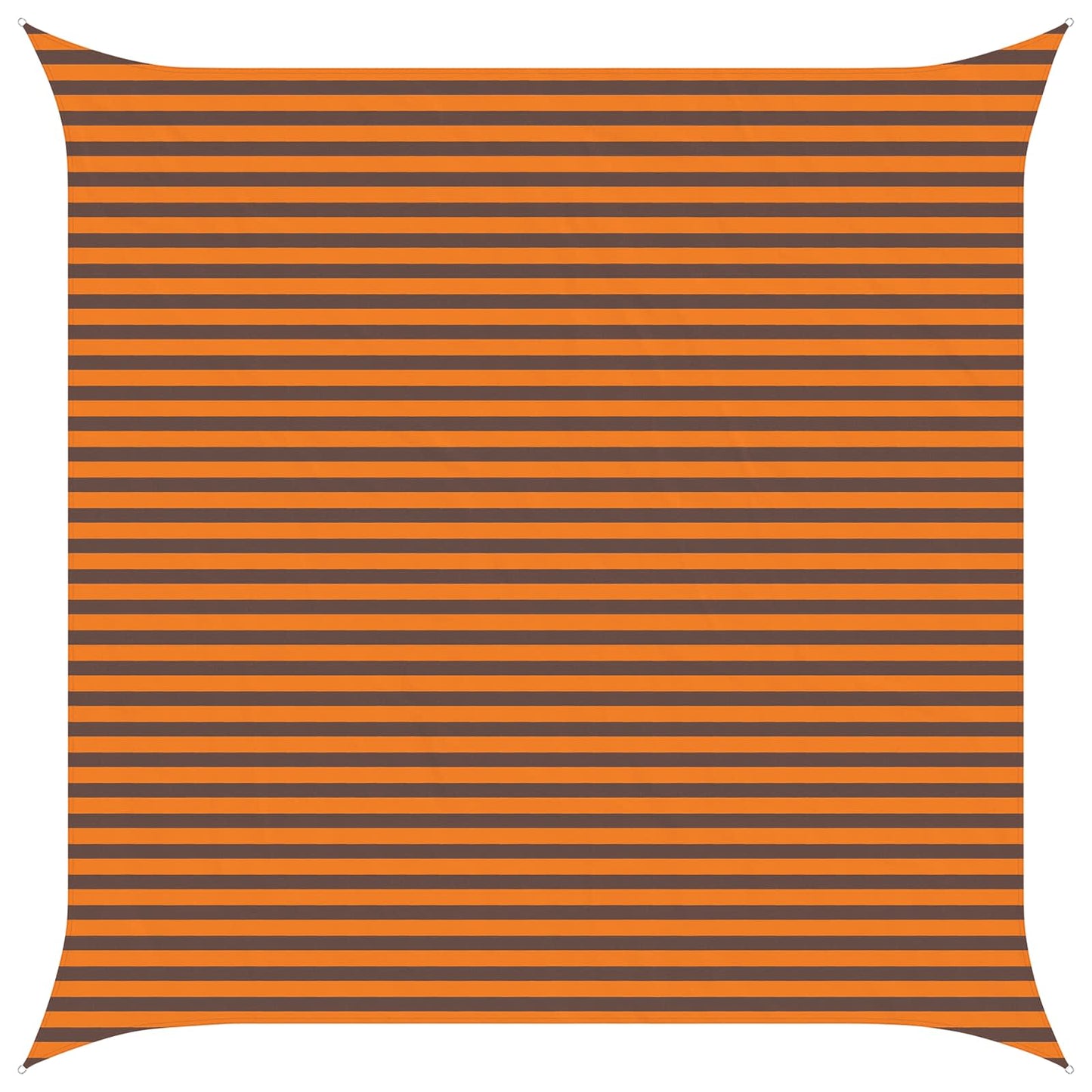 vidaXL Sun Shade Sail Orange and Brown 4.5 x 4.5 m