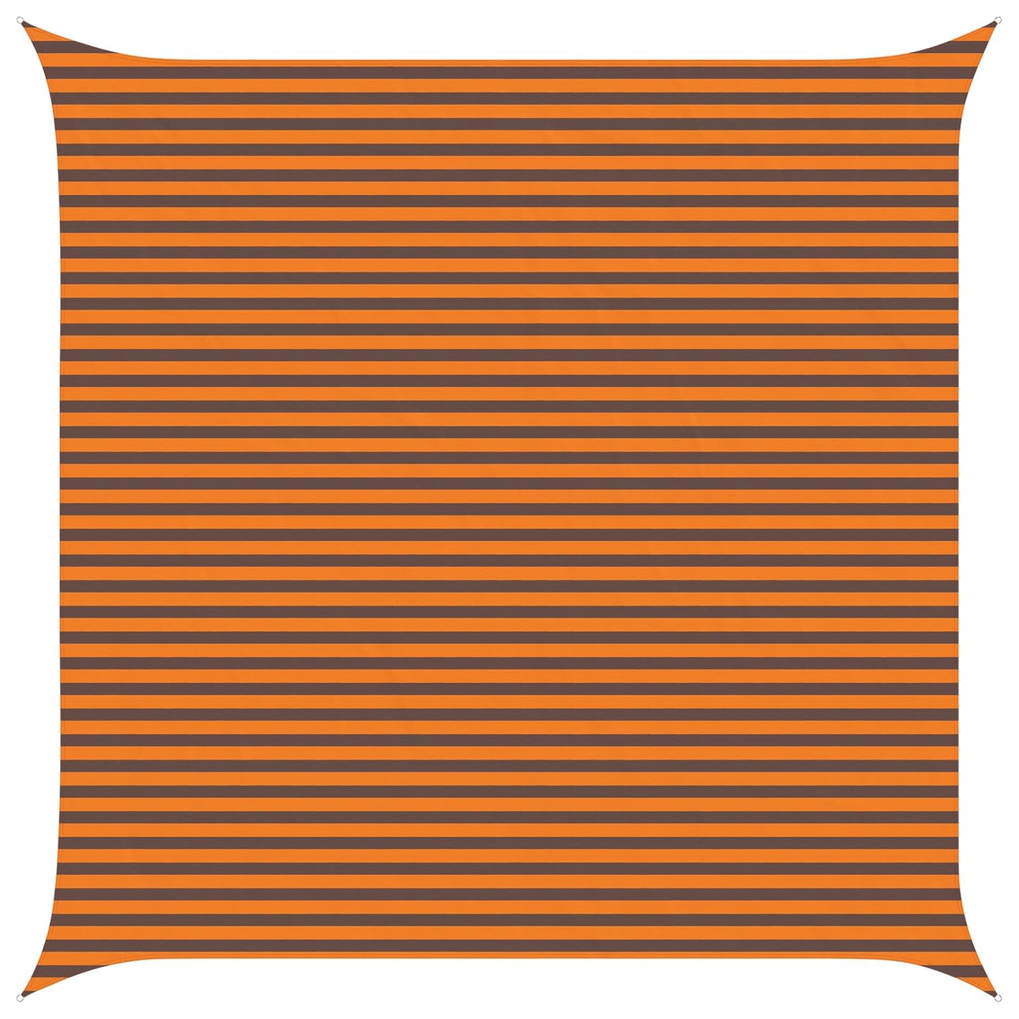 vidaXL Sun Shade Sail Orange and Brown 5 x 5 m 100% Polyester Oxford