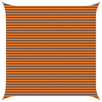 vidaXL Sun Shade Sail Orange and Brown 5 x 5 m 100% Polyester Oxford