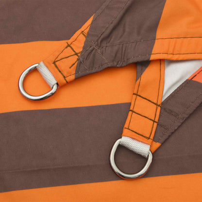 vidaXL Sun Shade Sail Orange and Brown 6 x 6 m 100% Polyester Oxford