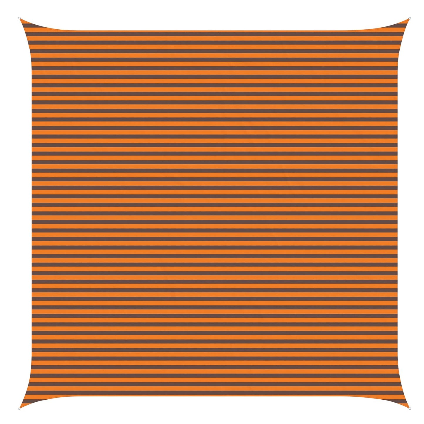vidaXL Sun Shade Sail Orange and Brown 6 x 6 m 100% Polyester Oxford