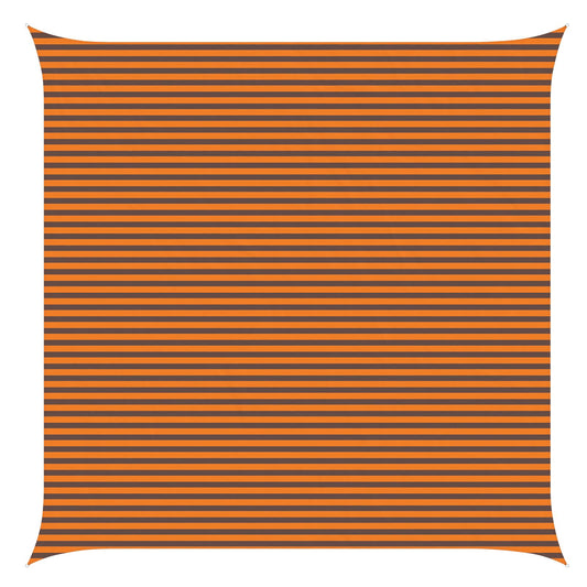 vidaXL Sun Shade Sail Orange and Brown 6 x 6 m 100% Polyester Oxford
