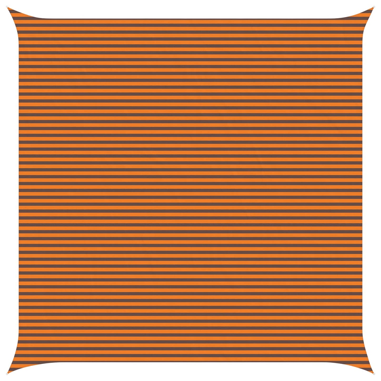 vidaXL Sun Shade Sail Orange and Brown 7 x 7 m 100% Polyester Oxford