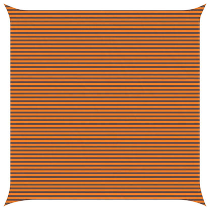 vidaXL Sun Shade Sail Orange and Brown 7 x 7 m 100% Polyester Oxford