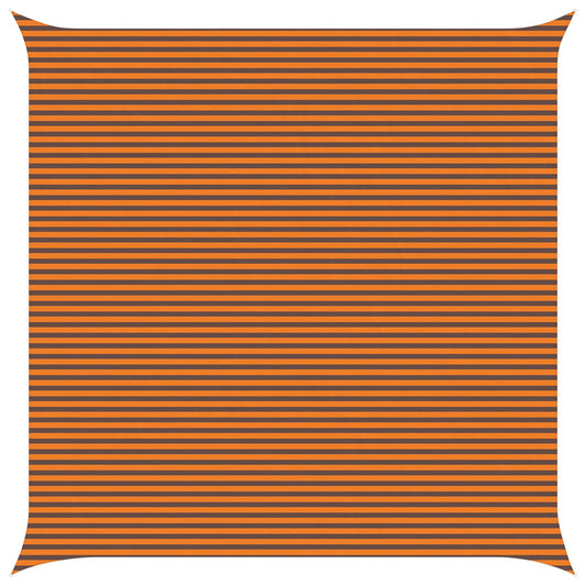 vidaXL Sun Shade Sail Orange and Brown 7 x 7 m 100% Polyester Oxford