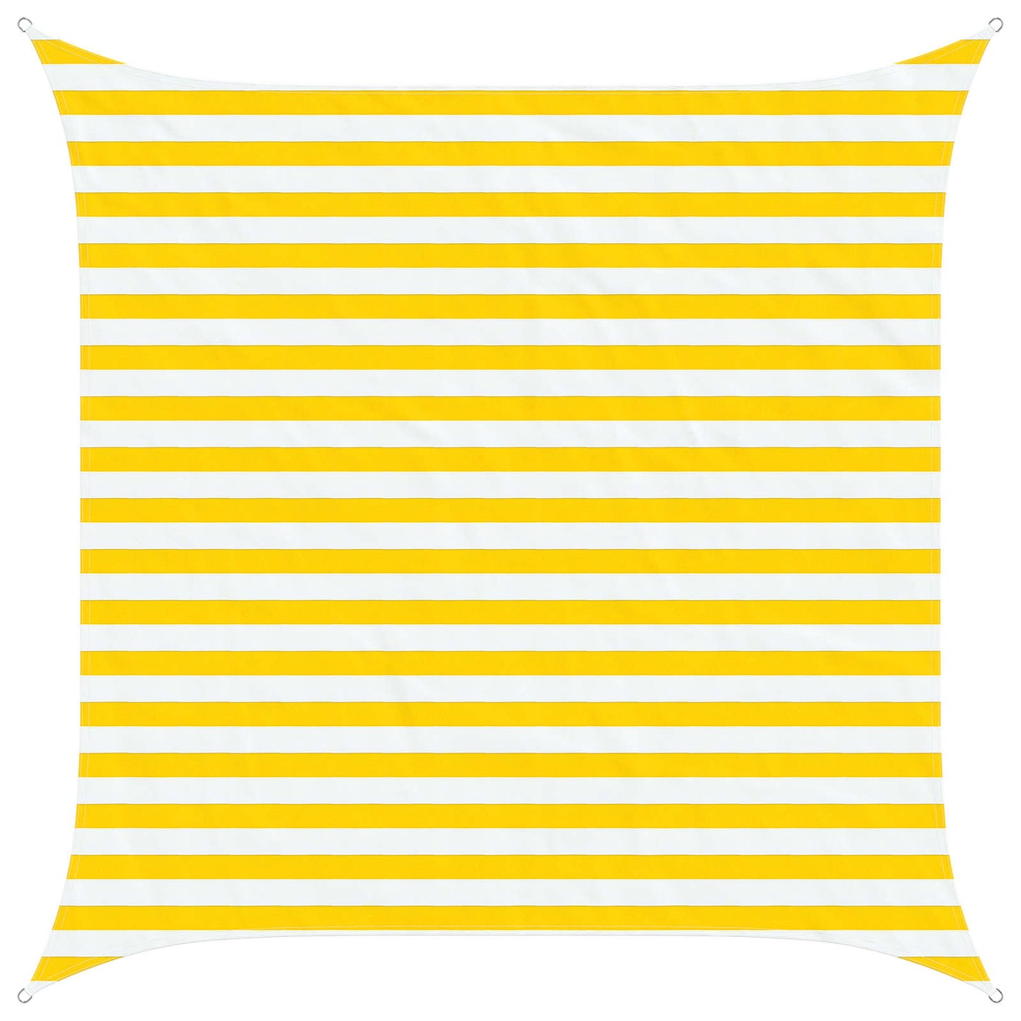 vidaXL Sun Shade Sail Yellow and White 2.5 x 2.5 m