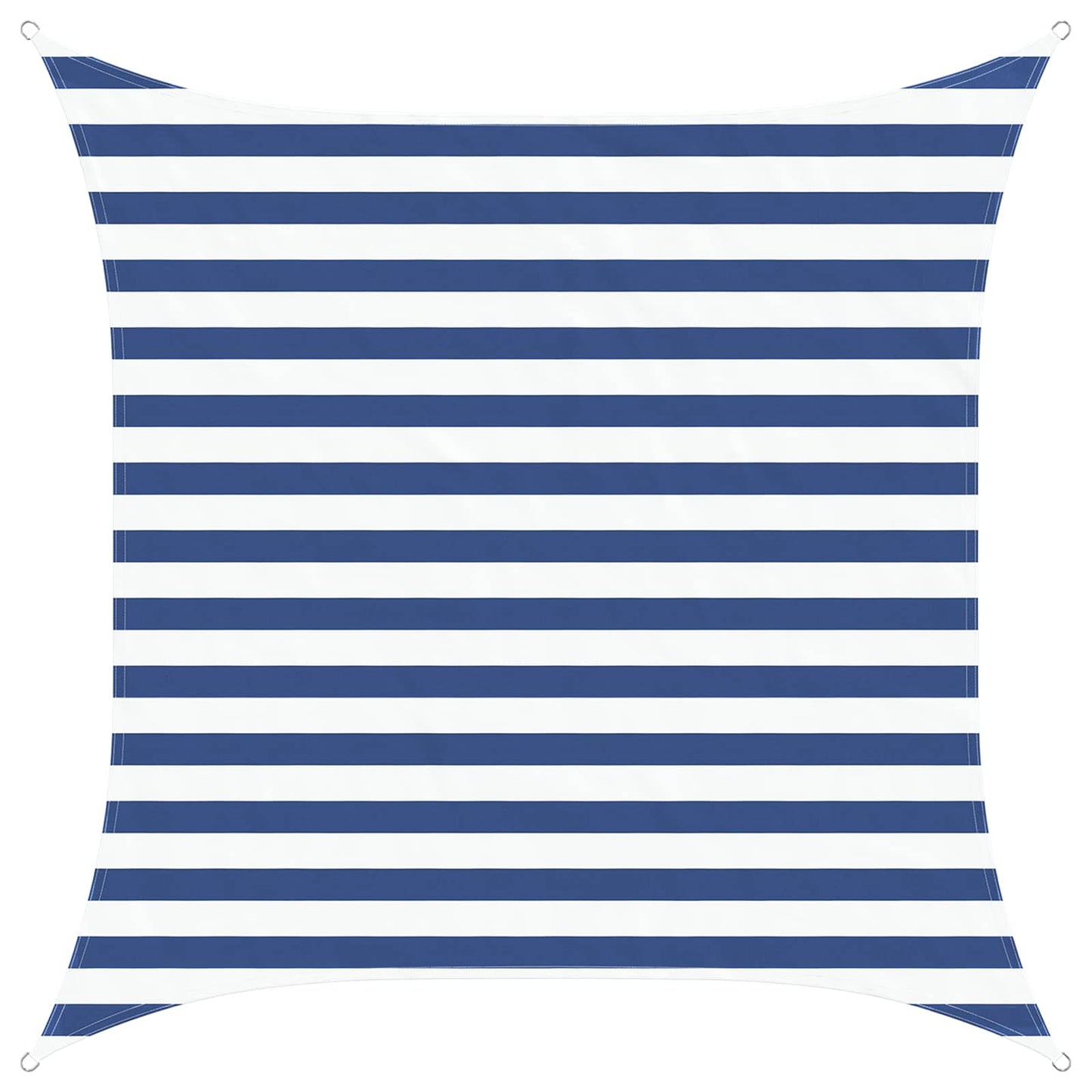 vidaXL Sun Shade Sail Blue and White 2 x 2 m 100% Polyester Oxford
