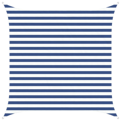 vidaXL Sun Shade Sail Blue and White 2.5 x 2.5 m 100% Polyester Oxford