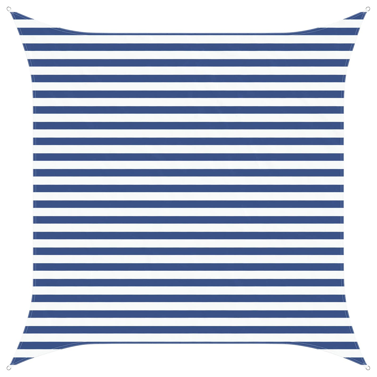vidaXL Sun Shade Sail Blue and White 3 x 3 m 100% Polyester Oxford