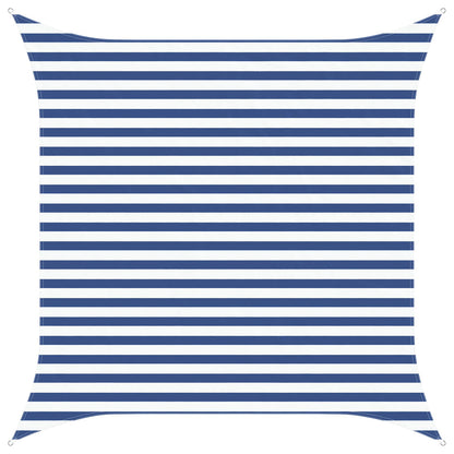 vidaXL Sun Shade Sail Blue and White 3 x 3 m 100% Polyester Oxford