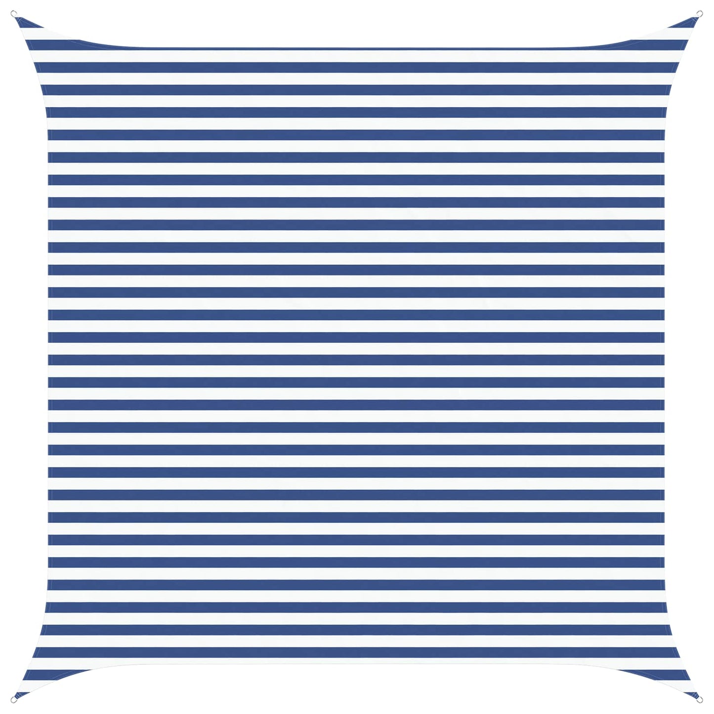 vidaXL Sun Shade Sail Blue and White 4 x 4 m 100% Polyester Oxford