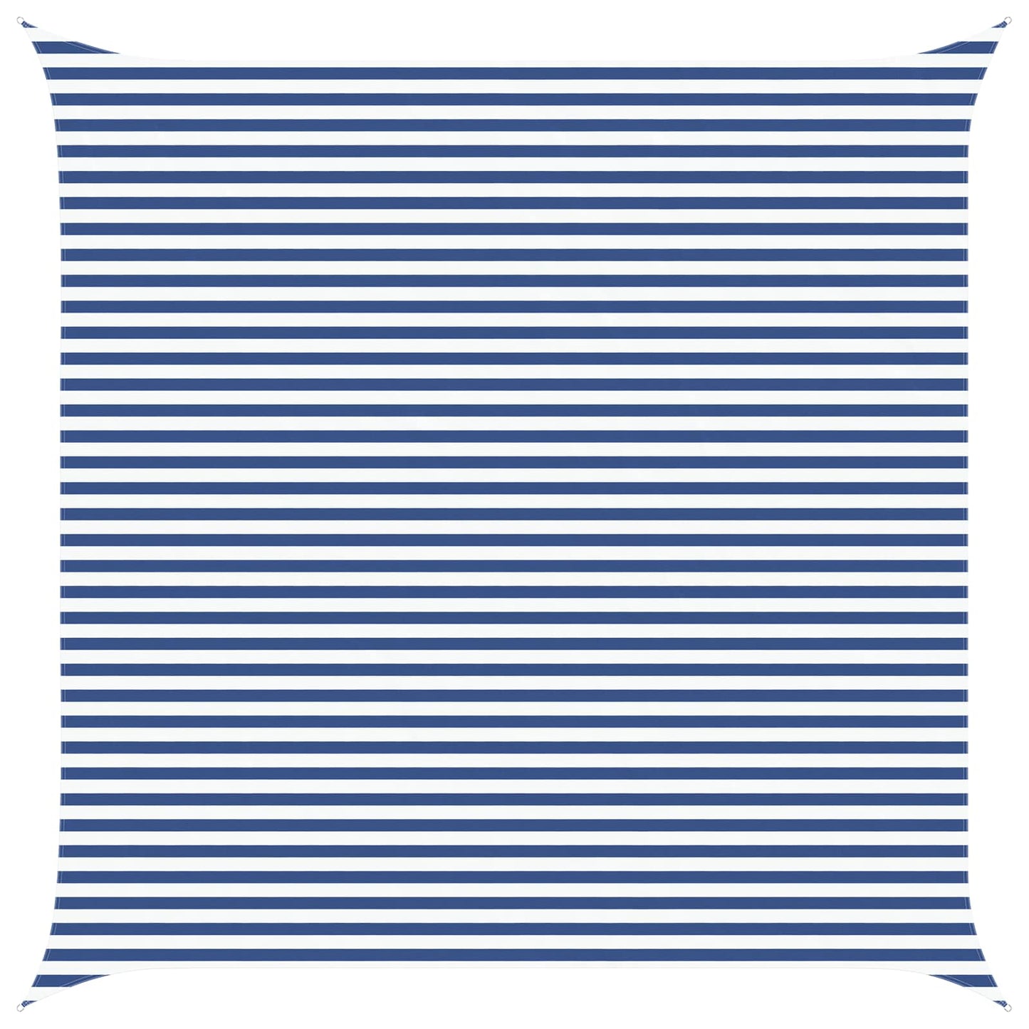 vidaXL Sun Shade Sail Blue and White 5 x 5 m 100% Polyester Oxford