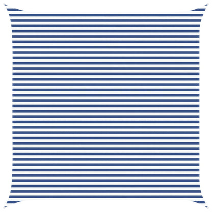 vidaXL Sun Shade Sail Blue and White 5 x 5 m 100% Polyester Oxford