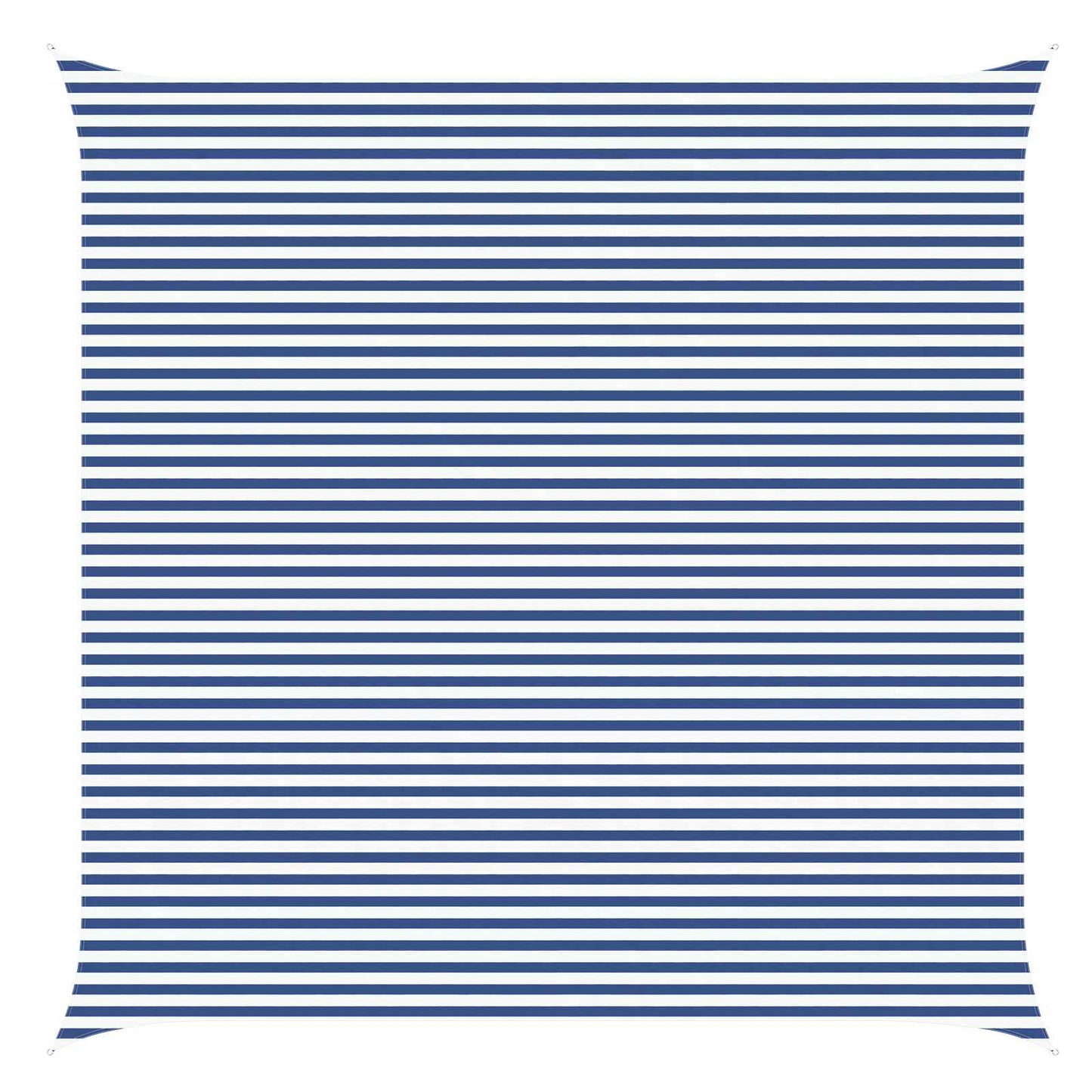 vidaXL Sun Shade Sail Blue and White 6 x 6 m 100% Polyester Oxford