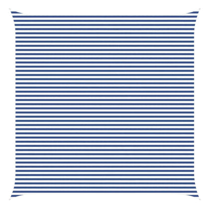 vidaXL Sun Shade Sail Blue and White 6 x 6 m 100% Polyester Oxford