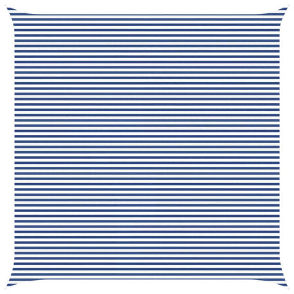 vidaXL Sun Shade Sail Blue and White 7 x 7 m 100% Polyester Oxford