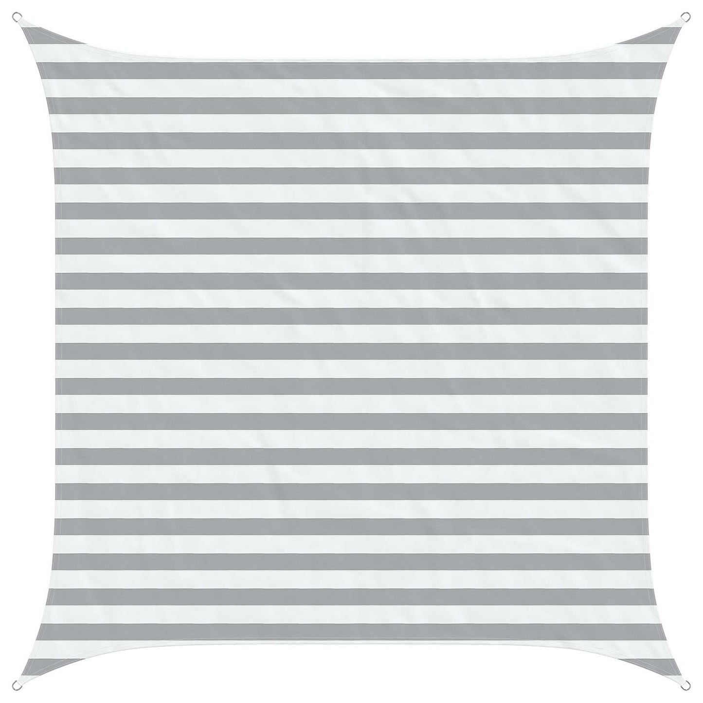 vidaXL Sun Shade Sail Light Grey and White 2.5 x 2.5 m