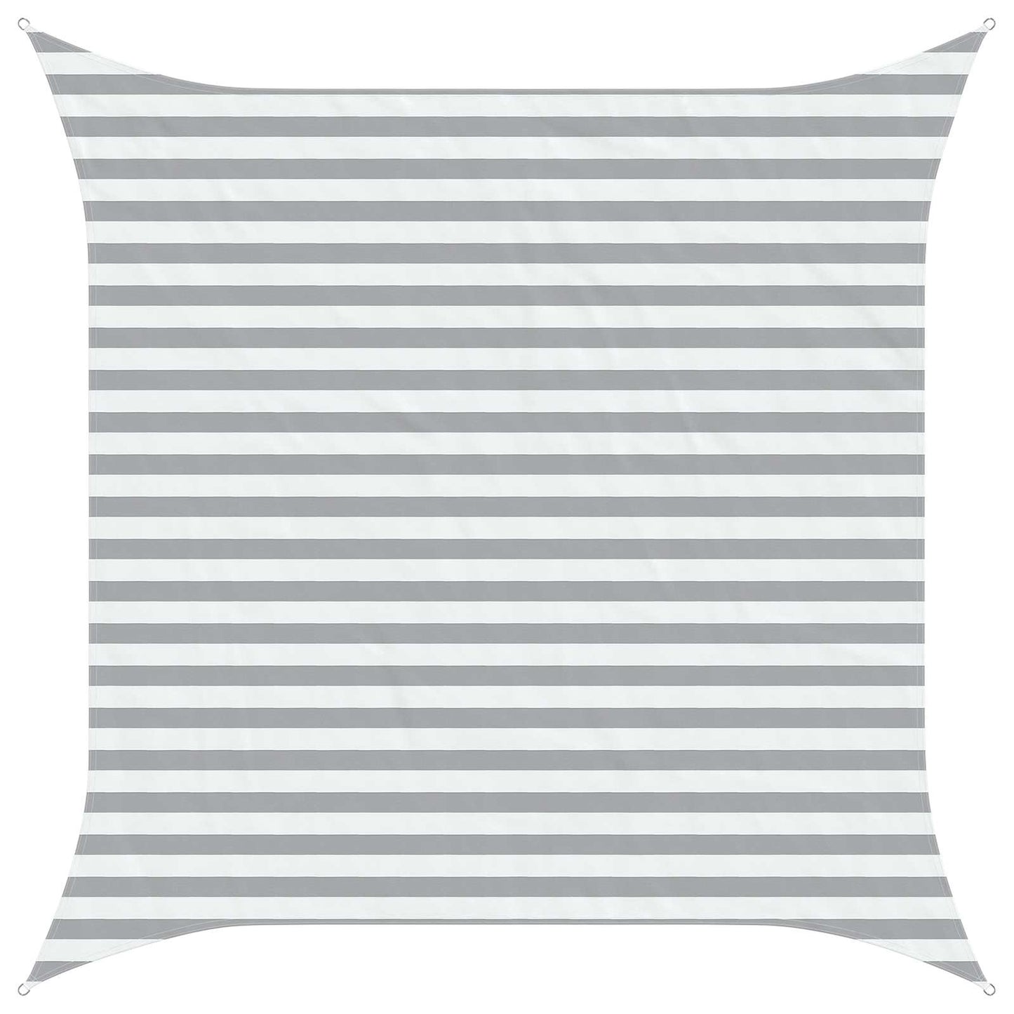 vidaXL Sun Shade Sail Light Grey and White 3 x 3 m